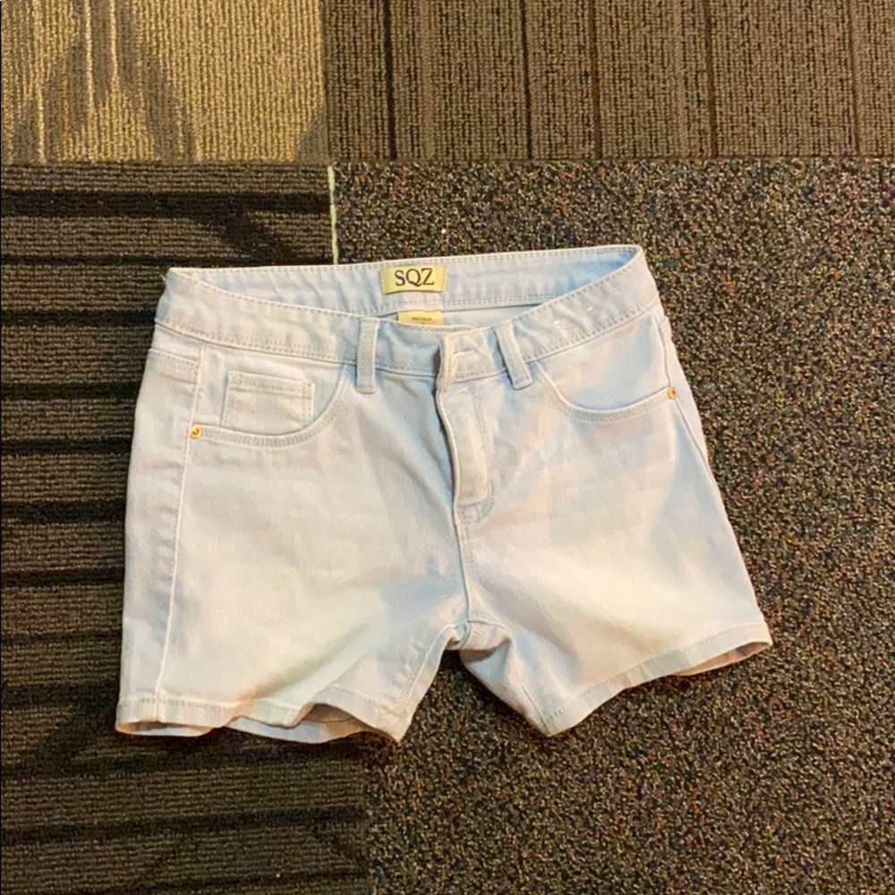 2 pairs of Stretchy Jean shorts sold together